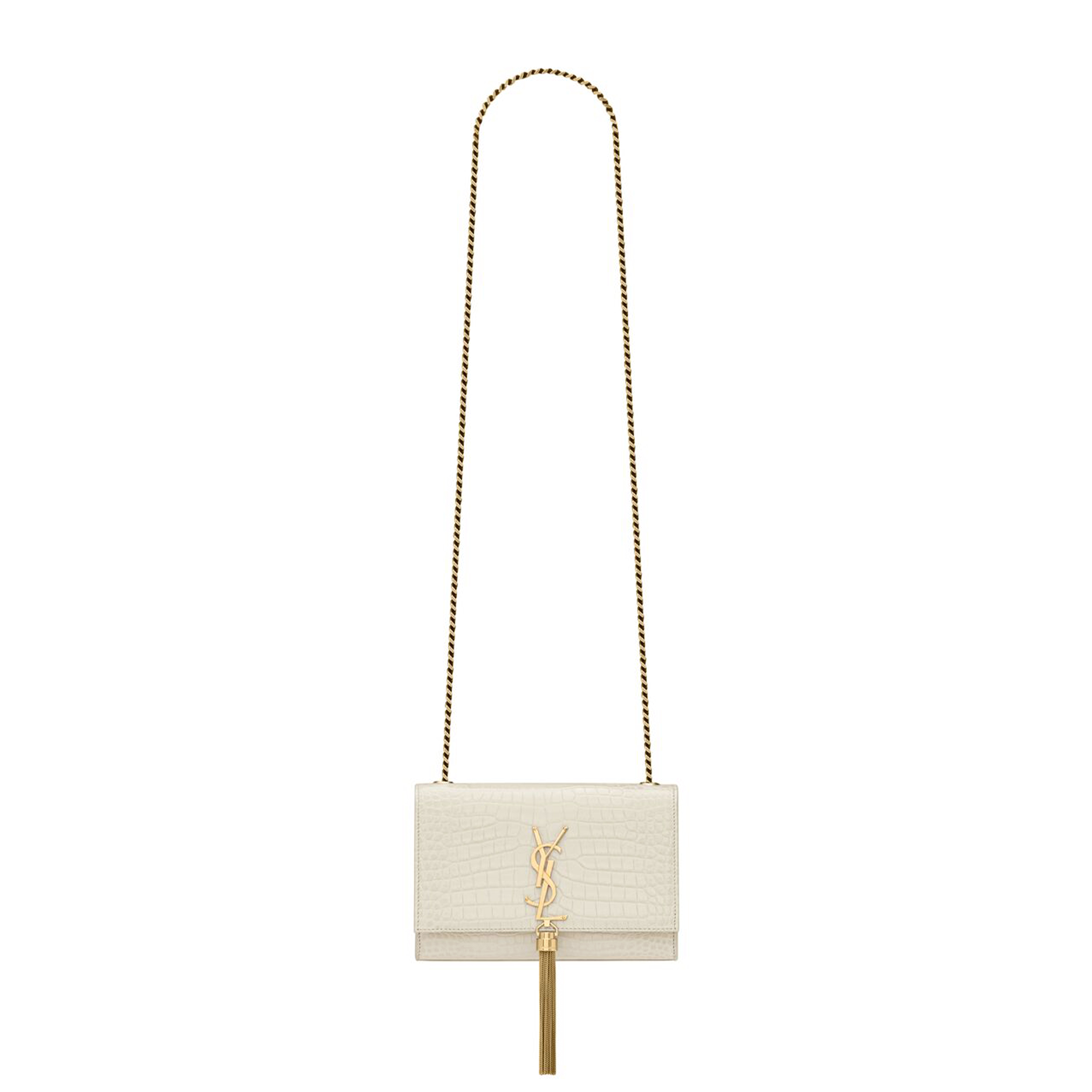YSL KATE SMALL TASSEL IN CROCODILE-EMBOSSED LEATHER 474366DND0J9207 (20*12.5*5cm) YSL KATE SMALL TASSEL IN CROCODILE-EMBOSSED LEATHER 474366DND0J9207 (20*12.5*5cm)